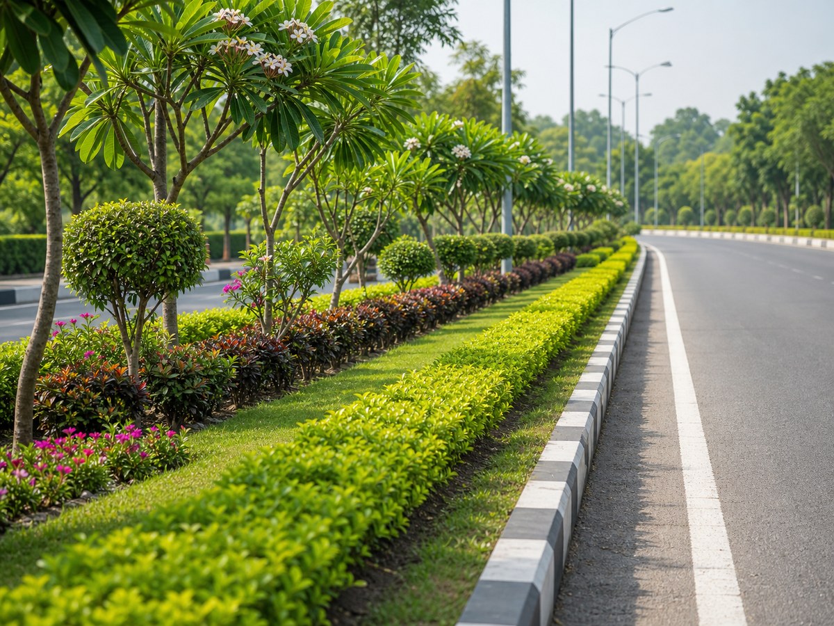 Roadside and campus green belt maintenance